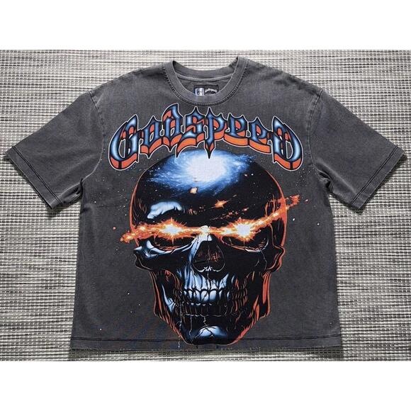 Galaxsee Grey Wash Godspeed Tee